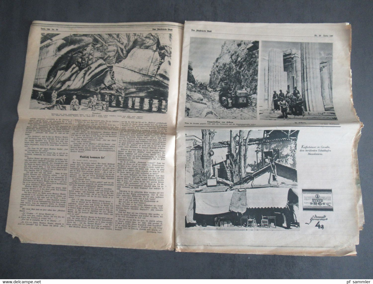 Zeitung im 2. WK vom 17.5.1941 Das Illustrierte Blatt / Frankfurter Illustrierte / Kriegspropaganda