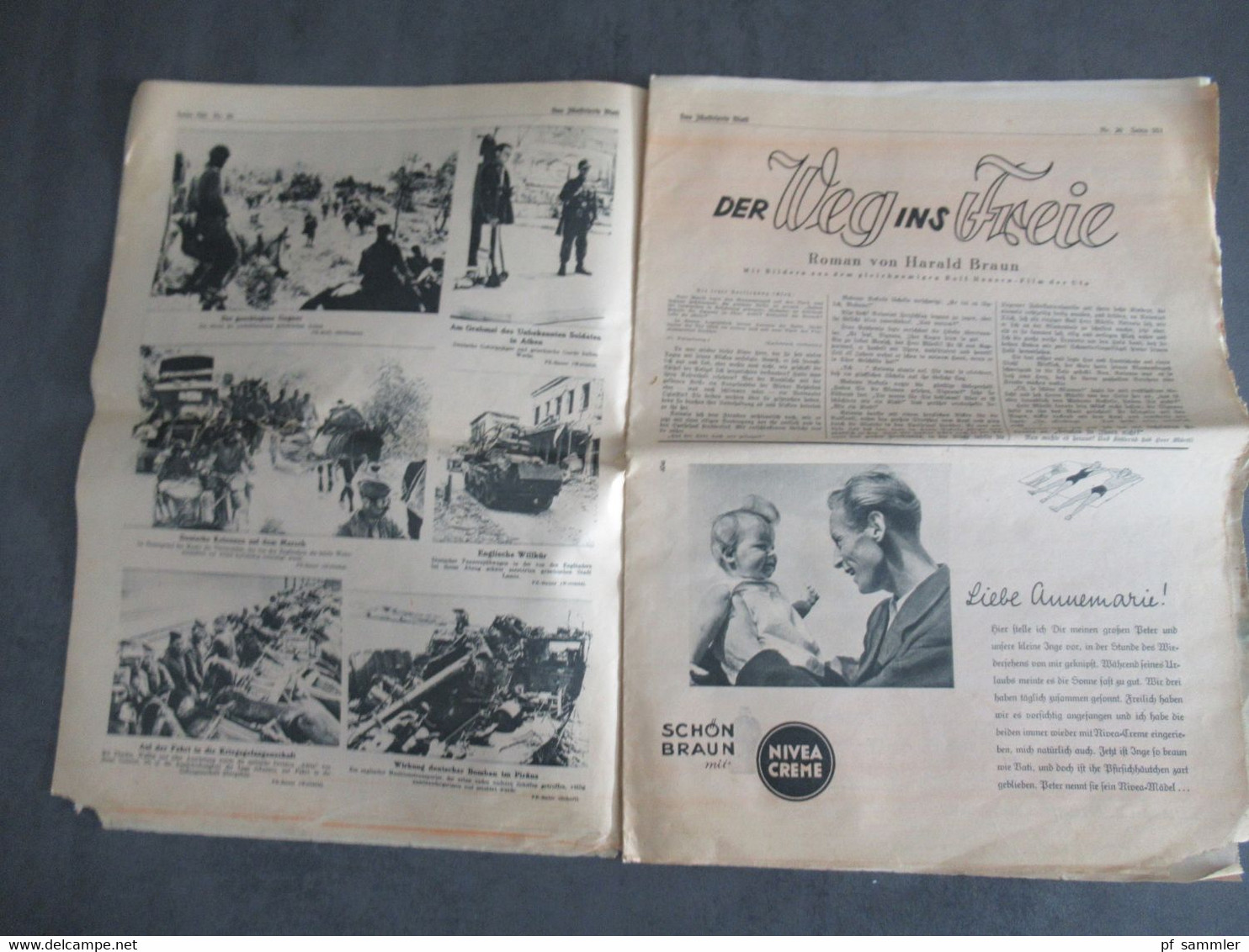 Zeitung im 2. WK vom 17.5.1941 Das Illustrierte Blatt / Frankfurter Illustrierte / Kriegspropaganda