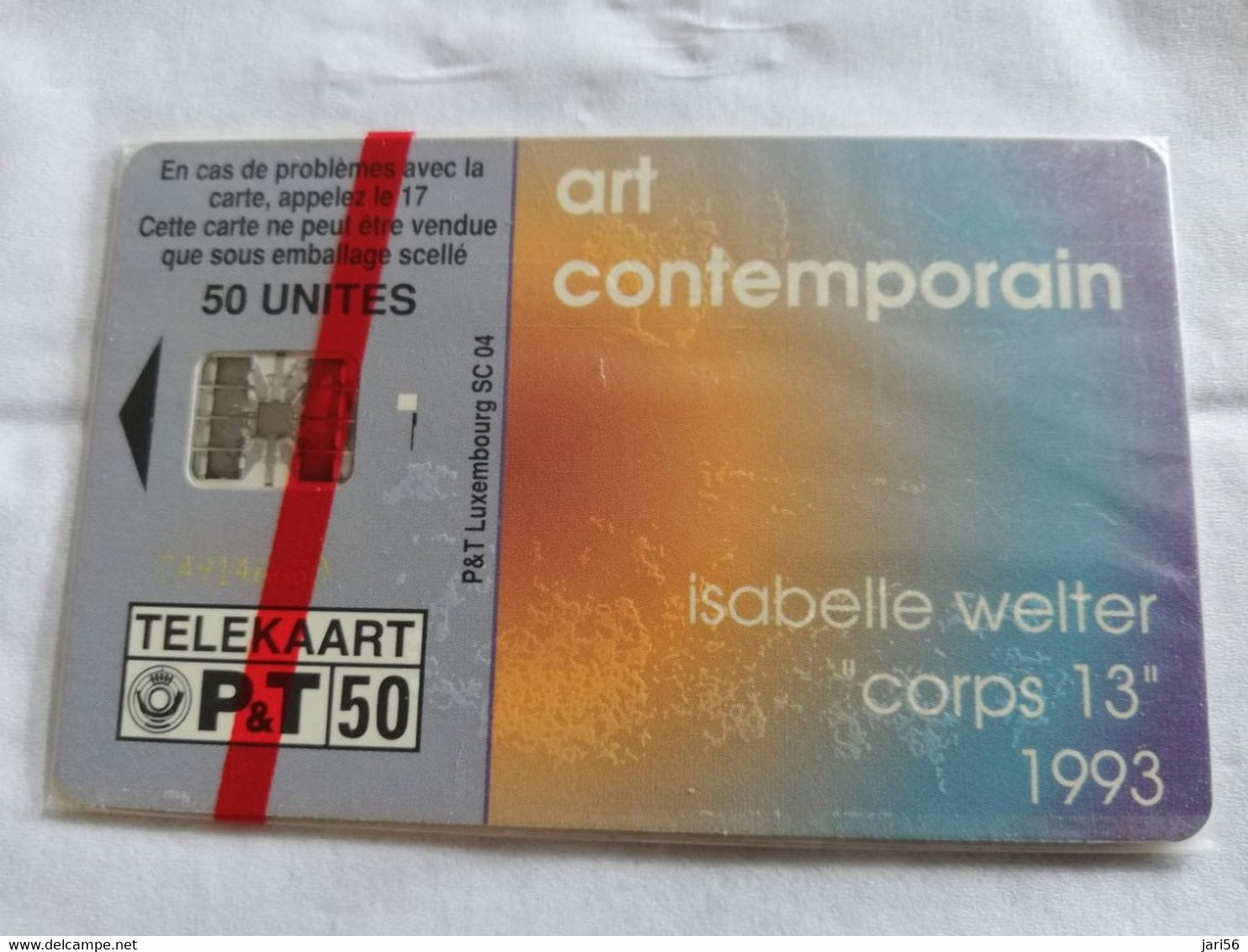 LUXEMBOURG CHIPCARD 50 UNITS TP  SC04  ART CONTEMPORAIN   MINT IN WRAPPER      ** 5648** - Luxemburgo