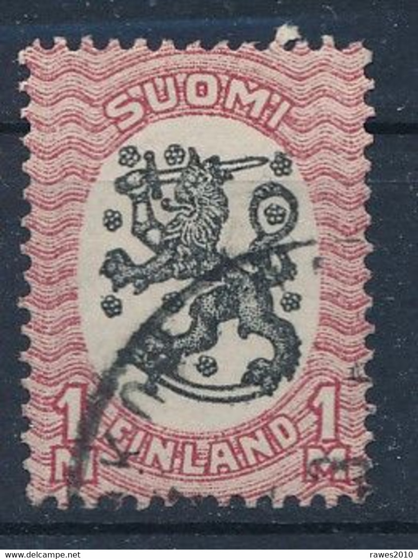 Finnland 1917 Mi. 74 Gest. Wappen Löwe - Altri & Non Classificati