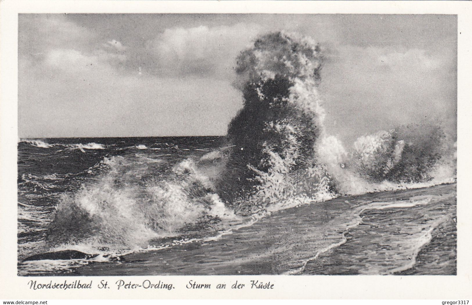 5593) Nordseeheilbad ST. PETER - ORDING - Sturm An Der Küste ALT ! - St. Peter-Ording