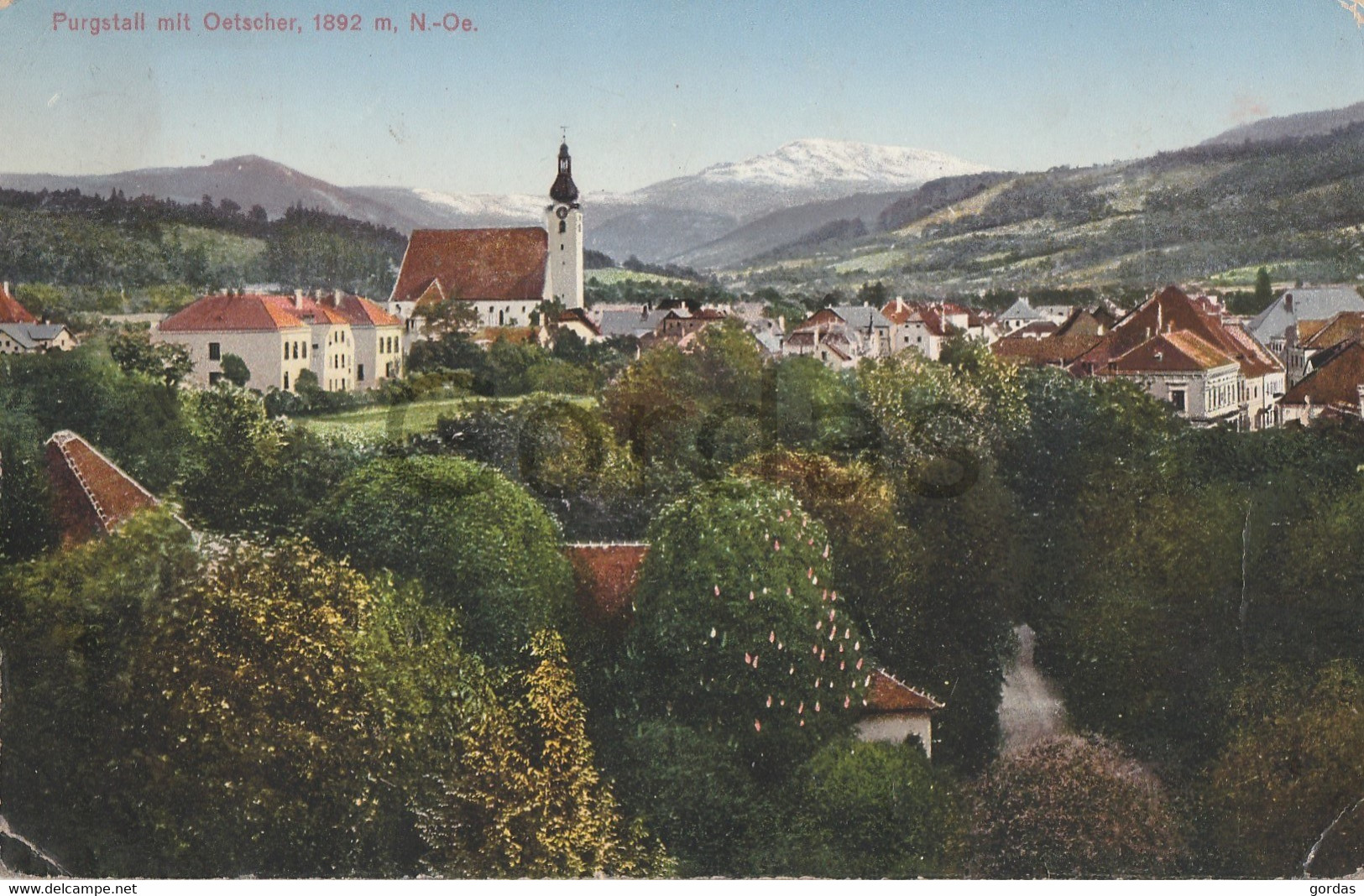 Austria - Purgstall An Der Erlauf Mit Oetscher - Purgstall An Der Erlauf