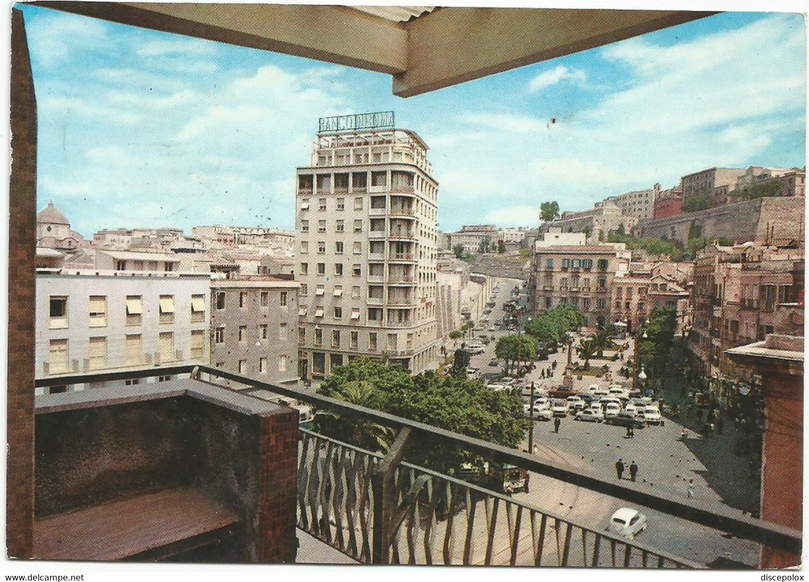 F3534 Cagliari - Piazza Jenne E Il Grattacielo - Auto Cars Voitures / Viaggiata 1963 - Cagliari