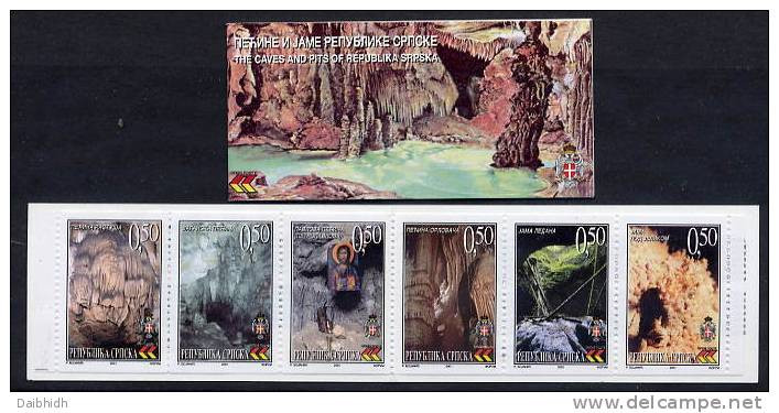 BOSNIAN SERB REPUBLIC 2001 Caves  Booklet MNH / **  Michel MH4 - Bosnië En Herzegovina