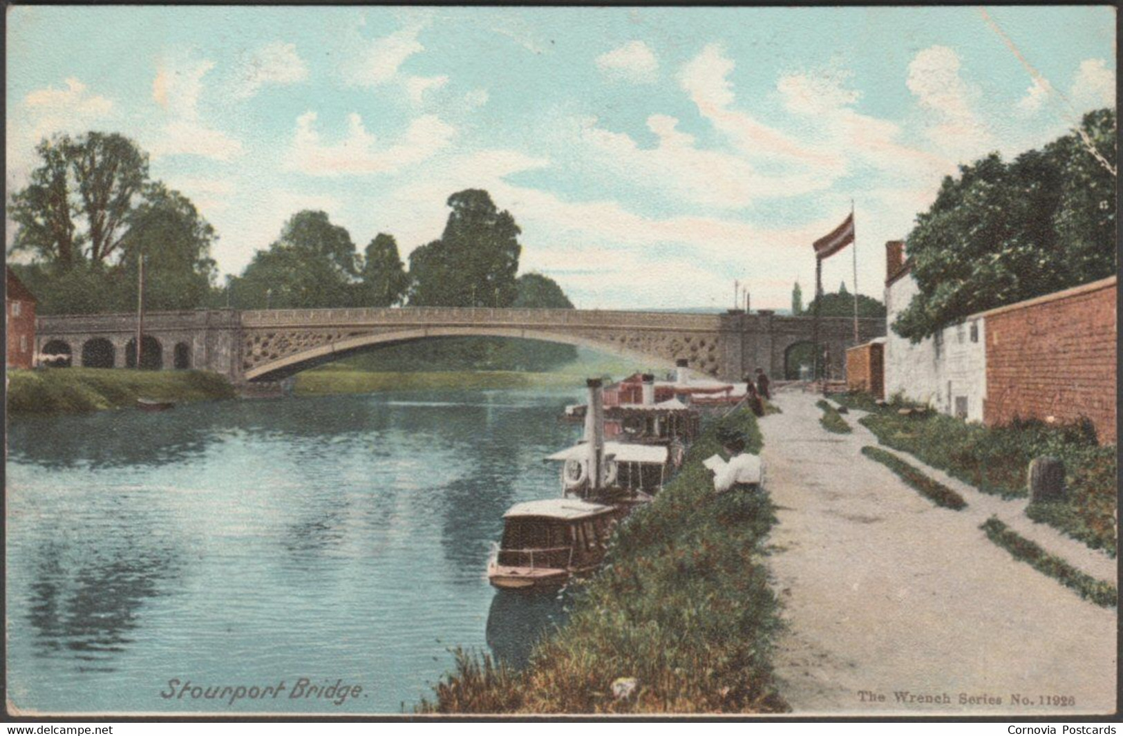 Stourport Bridge, Worcestershire, C.1905 - Wrench Postcard - Stourport-on-Severn