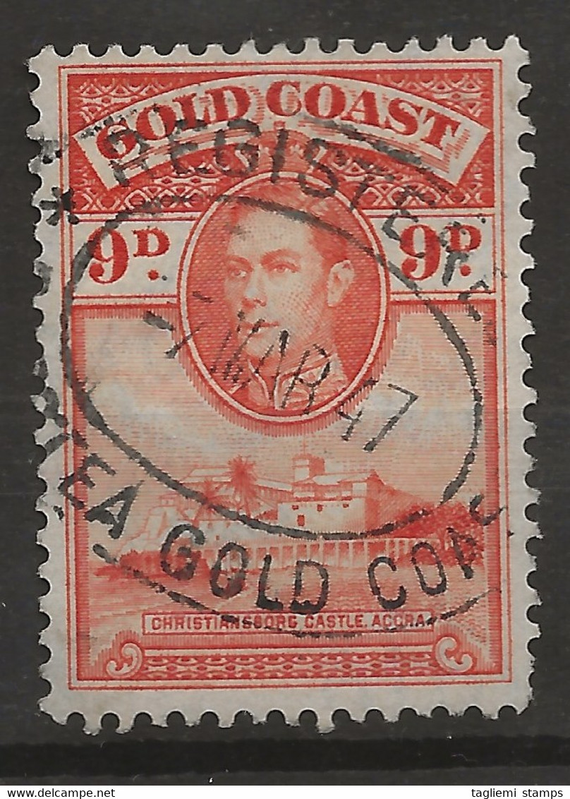 Gold Coast, 1938, SG 127a, Used (Perf: 12 X 11.5), Nice Cancellation - Côte D'Or (...-1957)