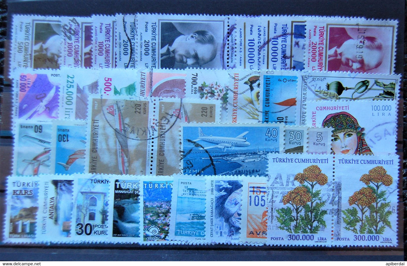 Turkish Turquie - Small Batch Of 35 Stamps Used - Collections, Lots & Séries