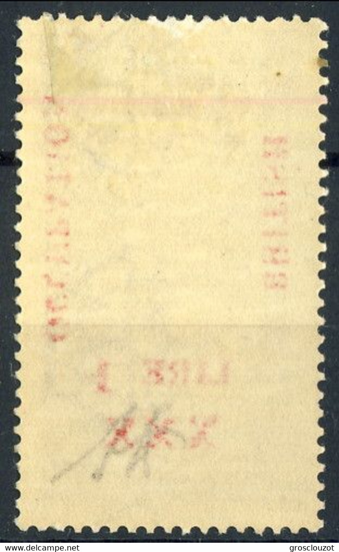 British Occupation AOI 1941 Sass. N. 6 - Lire 1 Su C. 50 Violetto. * MVLH Leggero Decalco Cat € 120 Firma A. Diena - Nuovi