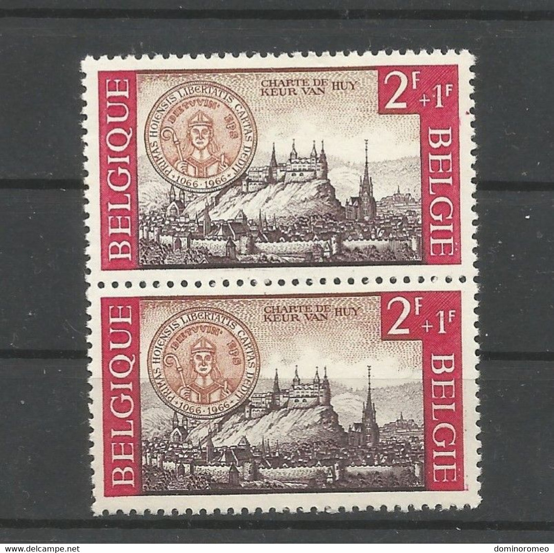 OCB 1387 ** Postfris Zonder Scharnier  Rood Puntje In De Tanding ( Bovenste Zegel Rechts ) - 1961-1990