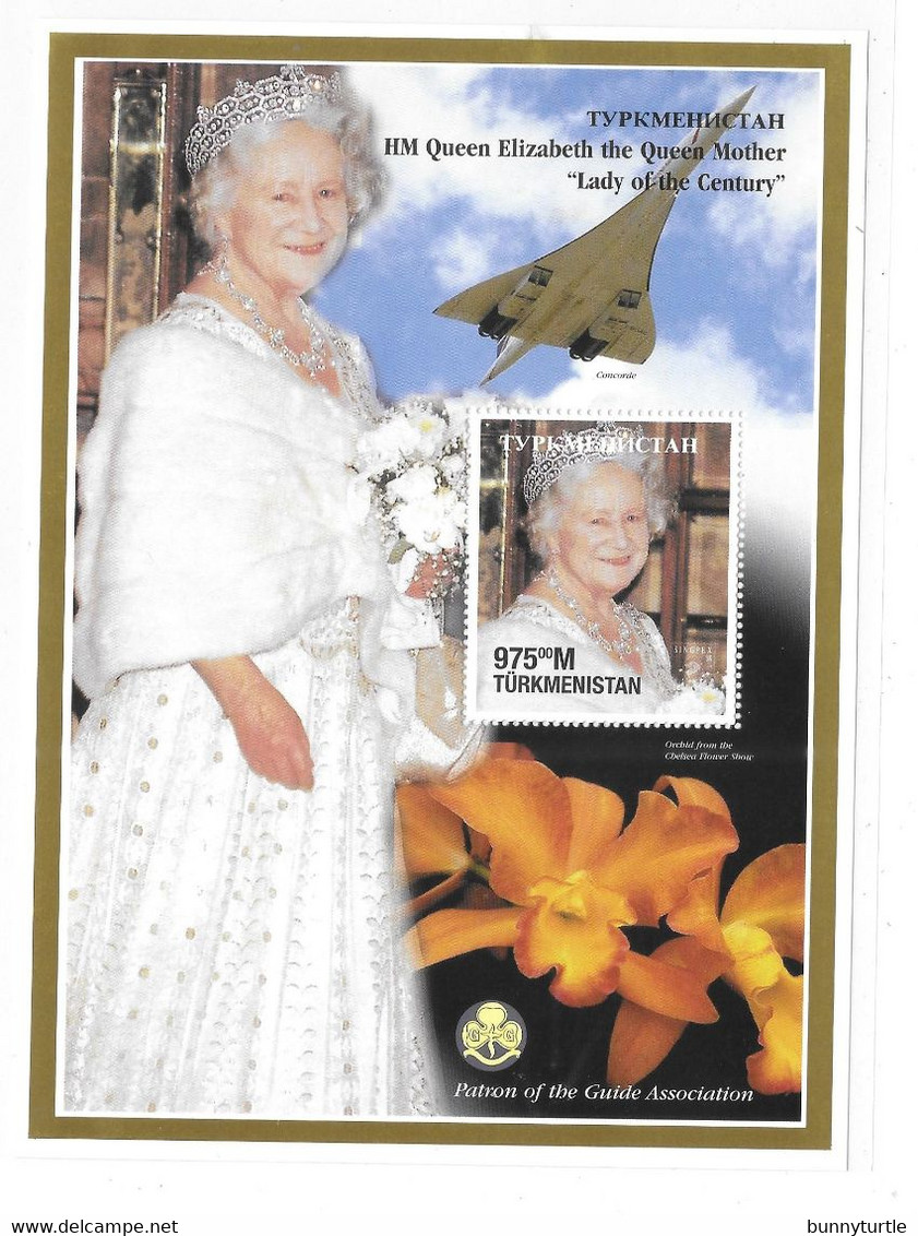 Turkmenistan 1997 Queen Elizebeth II Queen Mother S/S MNH - Turkménistan