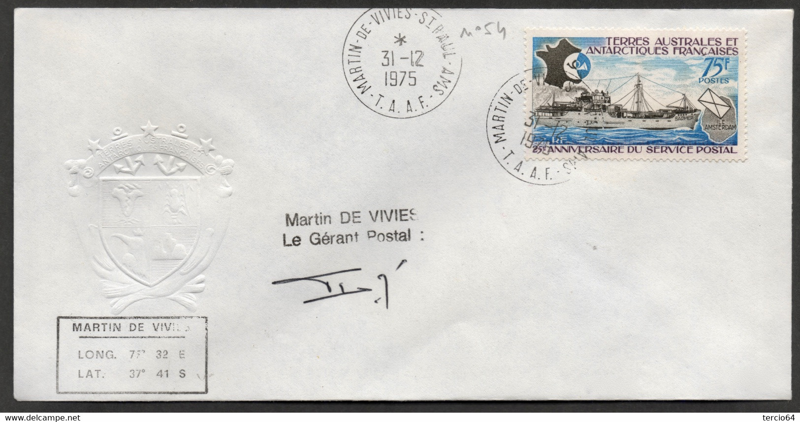 LOT  Vrac TAAF PLUS DE 30 Timbres Seuls Sur Lettre De Martin De Viviès Cf Scans TTB - Otros & Sin Clasificación