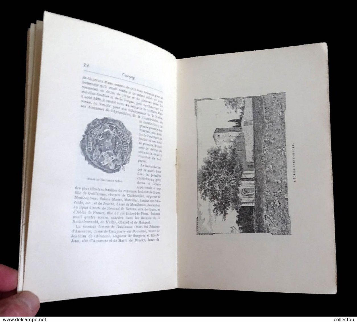 Livre Sur CURÇAY-sur-DIVE (Vienne) Par Le Comte De RILLY, Imprimé à Seulement 100 Exemplaires En 1898 - Poitou-Charentes