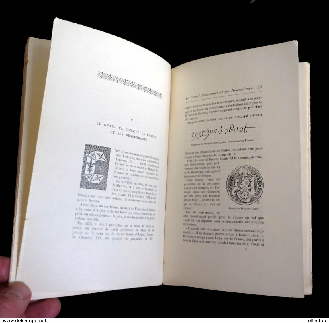 Livre sur CURÇAY-sur-DIVE (Vienne) par le Comte de RILLY, imprimé à seulement 100 exemplaires en 1898