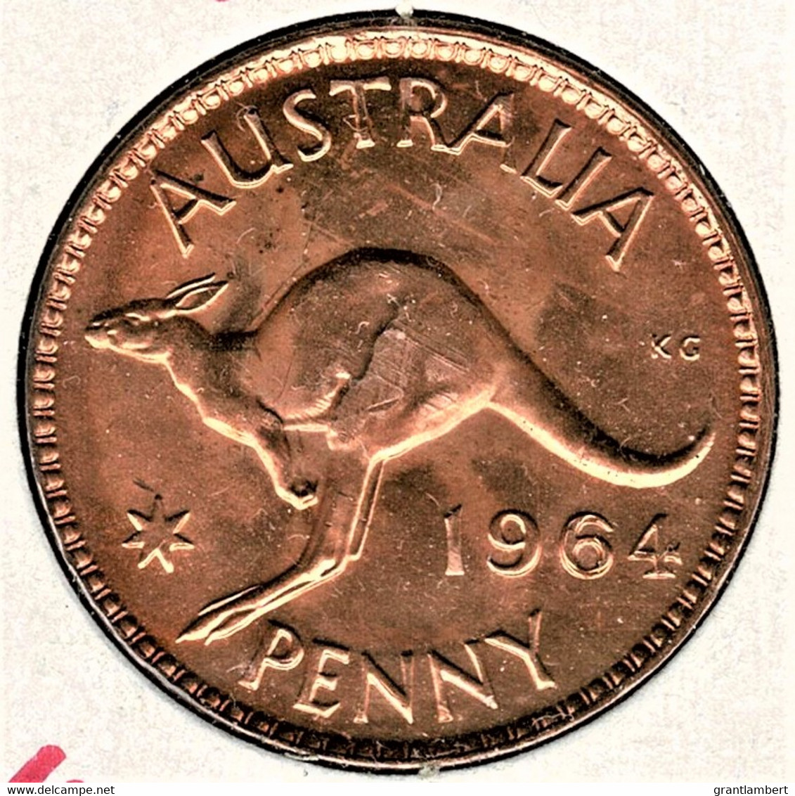 Australia 1964 Penny Full Red Unc - Penny