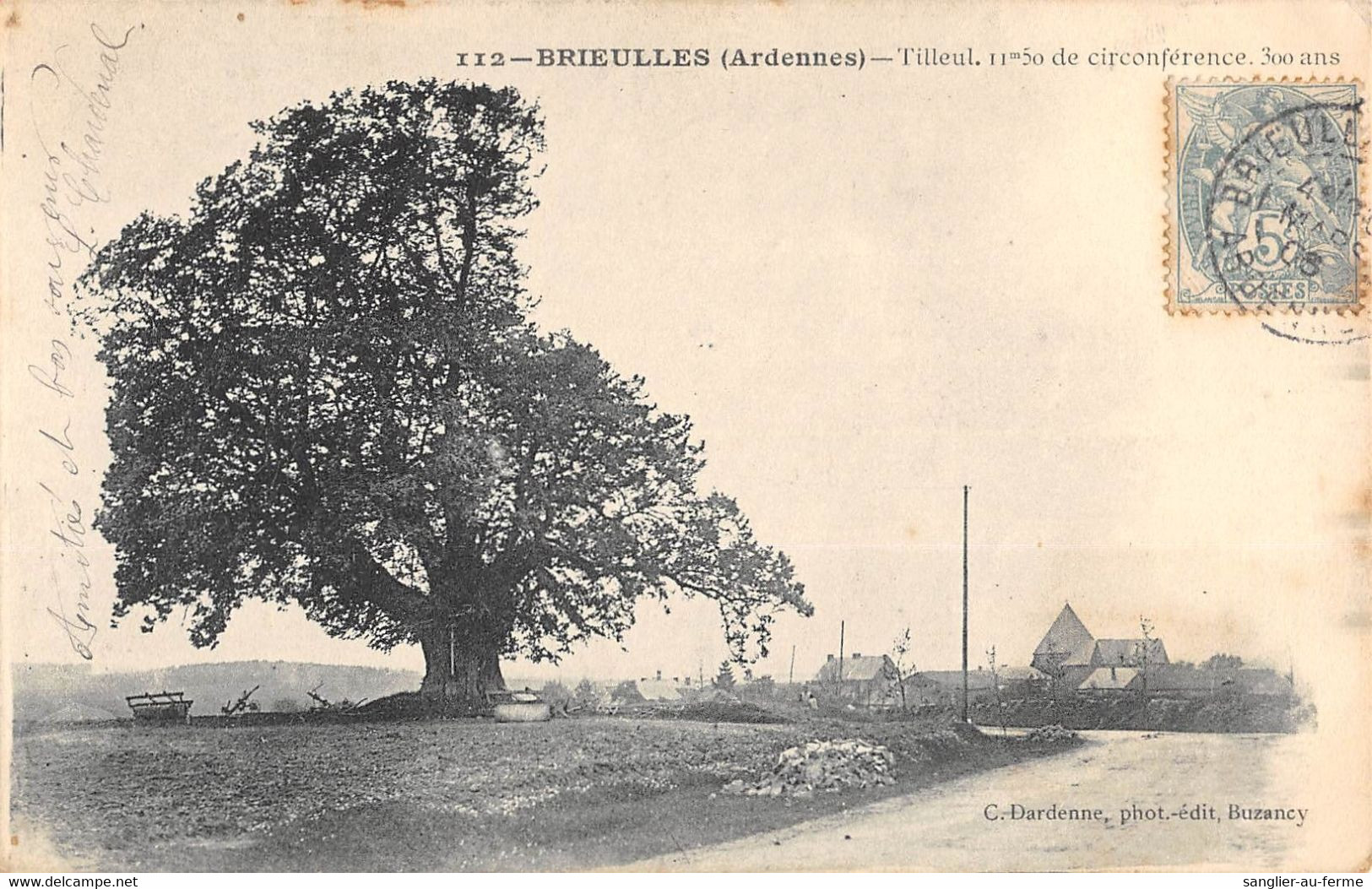 CPA 08 BRIEULLES LE TILLEUL - Other & Unclassified