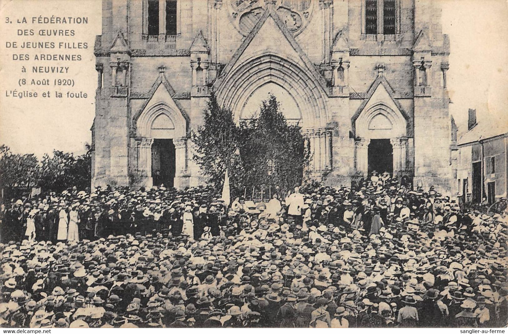 CPA 08 LA FEDERATION DES OEUVRES DE JEUNES FILLES DES ARDENNES A NEUVIZY LA FOULE - Sonstige & Ohne Zuordnung