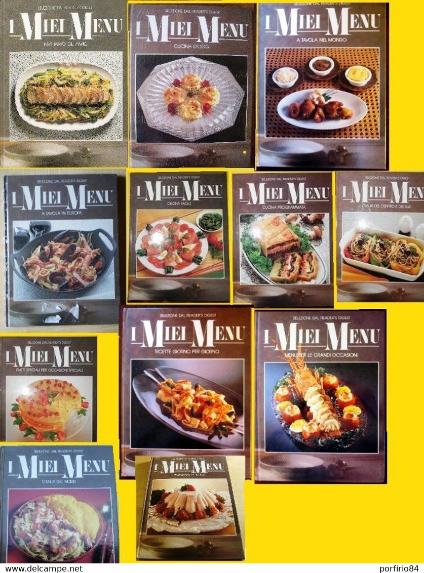 LOTTO LIBRI DI CUCINA RICETTE - READER'S DIGEST - I MIEI MENU' - 12 VOLUMI - Maison Et Cuisine