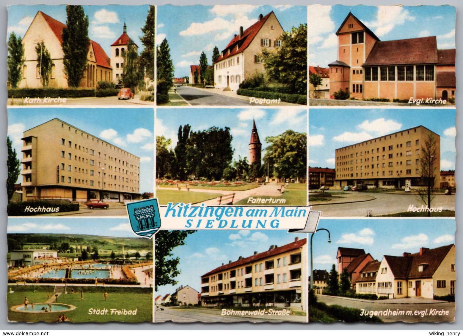 Kitzingen Am Main - Mehrbildkarte 1   Siedlung - Kitzingen