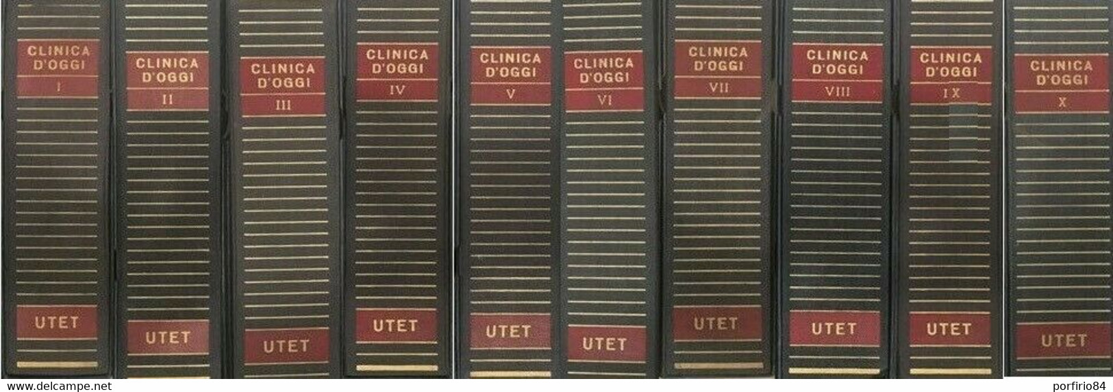 ENCICLOPEDIA CLINICA D'OGGI UTET 1958-1964 - 10 VOLUMI - Geneeskunde, Biologie, Chemie