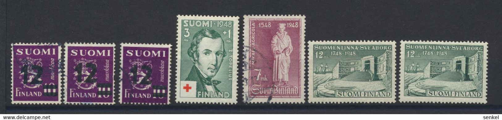 5068 Finland Mint And Used 1948 Incomplete Year Set - Otros & Sin Clasificación