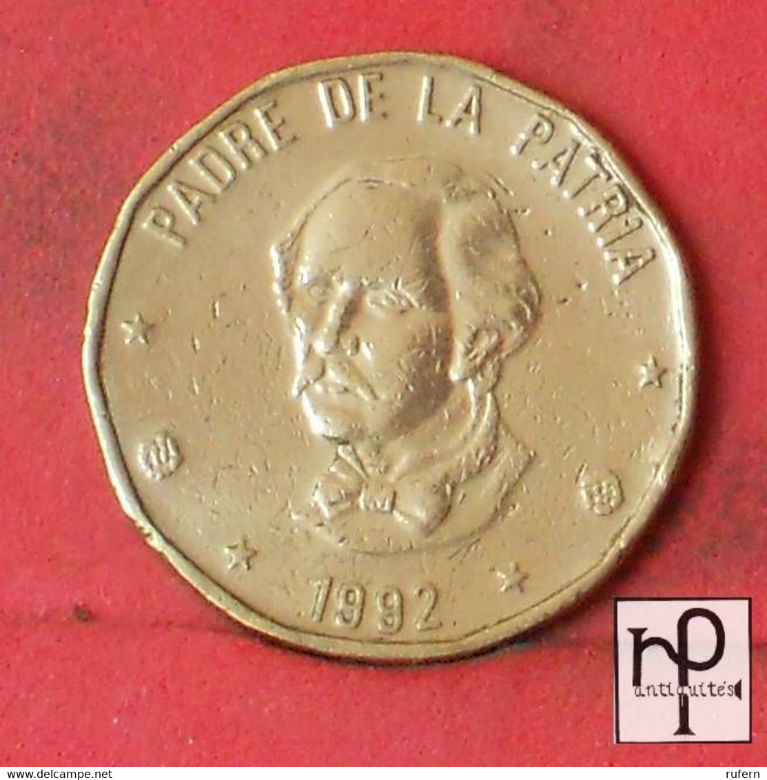 DOMINICANA 1 PESO  1992 -    KM# 80,1 - (Nº43070) - Dominicaanse Republiek