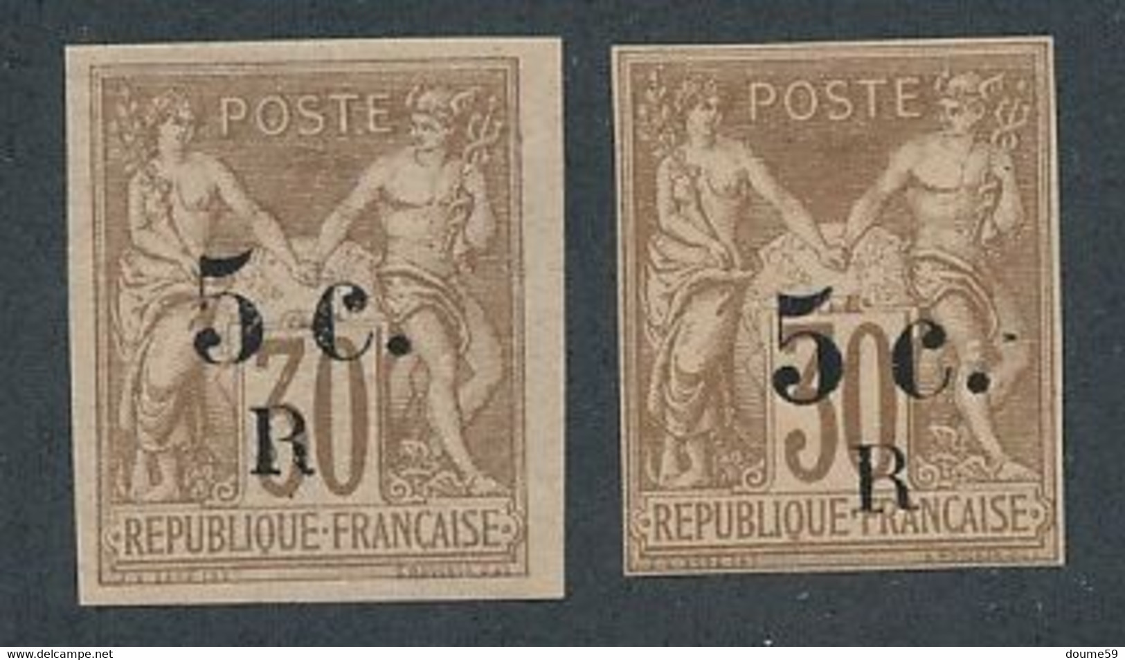 EA-282: REUNION: Lot  Avec  N°7**(2) - Unused Stamps