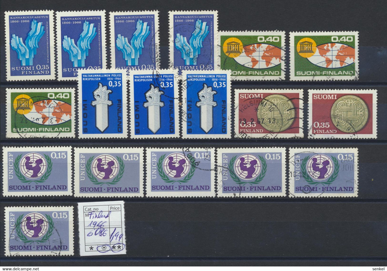 5086 Finland  Mint And Used 1966 Incomplete Year Set - Other & Unclassified