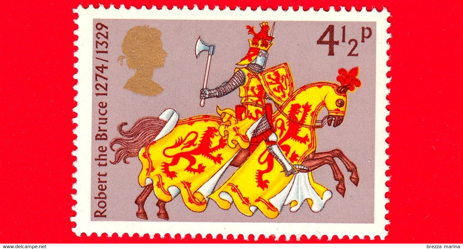 Nuovo - MNH - INGHILTERRA - GB - 1974 - Guerrieri Medievali - Robert The Bruce - 4 ½ - Unused Stamps