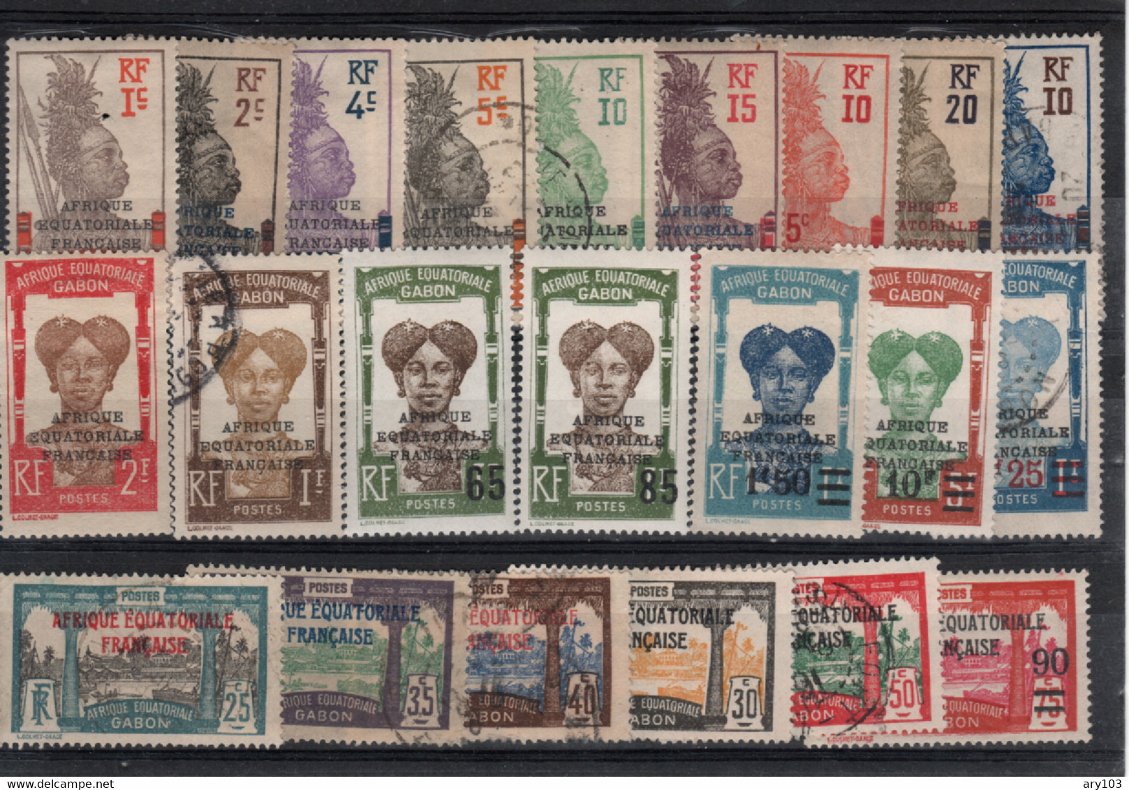 Gabon- (1924)  Lot  à Partir Du N° 88 - Altri & Non Classificati