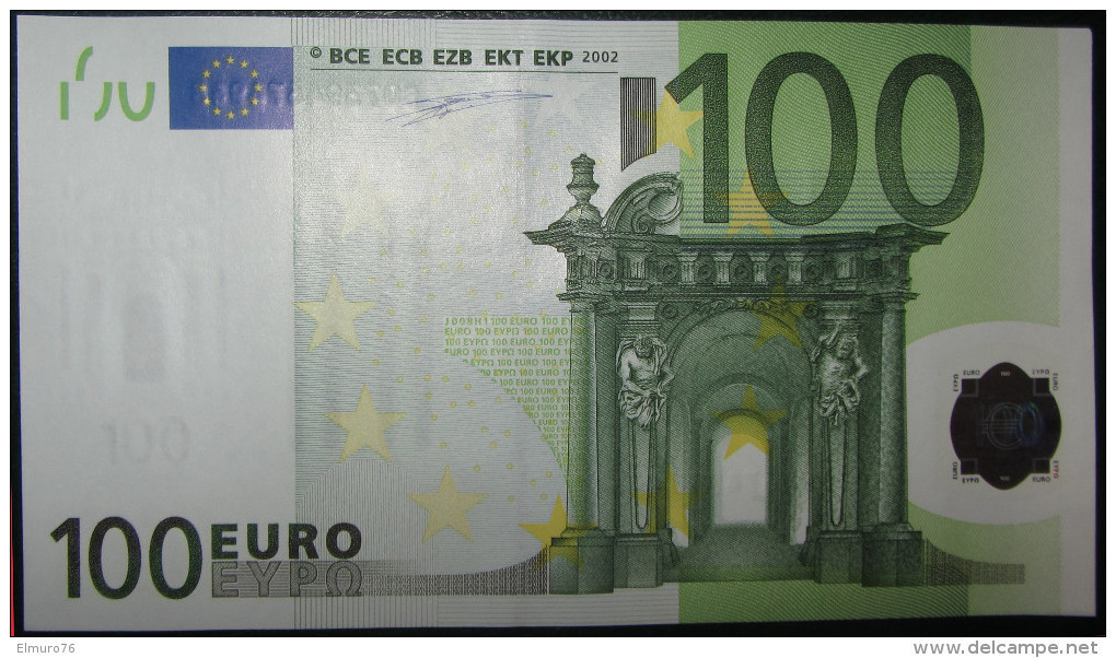 100 EURO  J008H2 Italy Serie S DUISENBERG Perfect UNC - 100 Euro