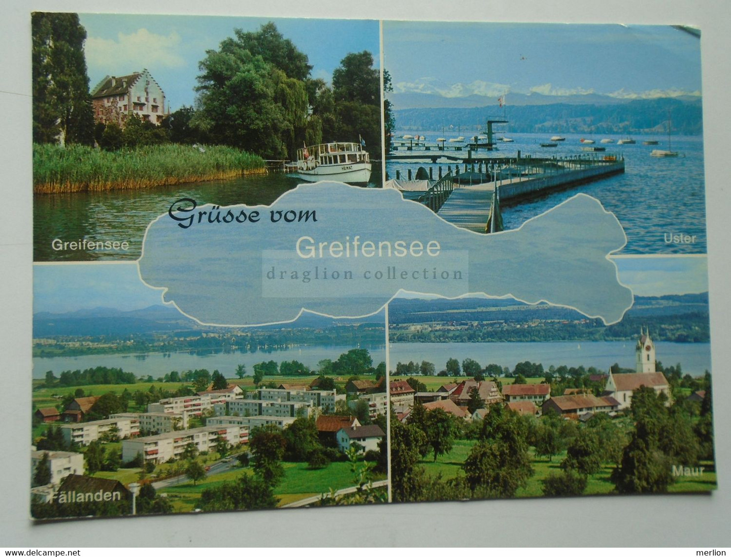 D179813 Switzerland Grüsse Vom GREIFENSEE - Uster - Fällanden -Maur    PU /gel. 1973 - Greifensee