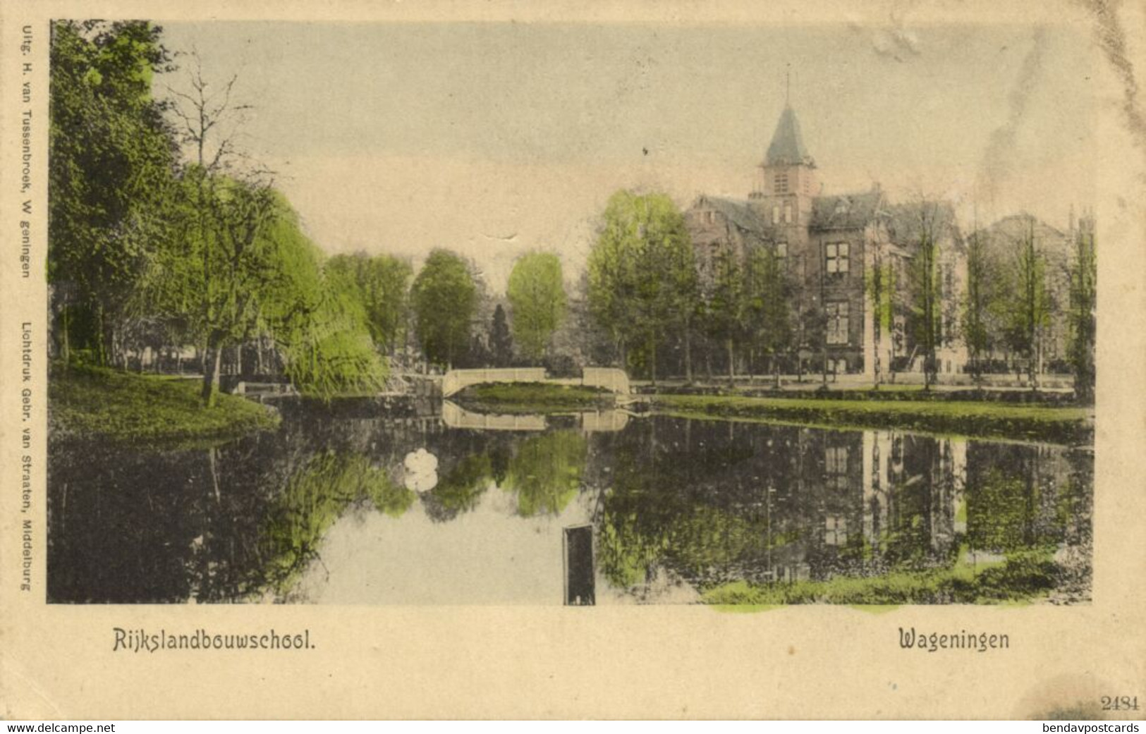 Nederland, WAGENINGEN, Rijkslandbouwschool (1900s) Ansichtkaart - Wageningen