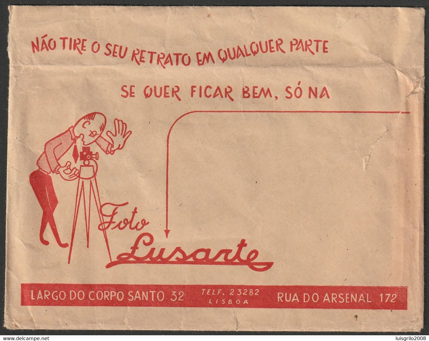 Portugal - Enveloppe Pour Photos -|- Foto Lusarte - Lisboa -- 11 X 14 Cm. - Matériel & Accessoires