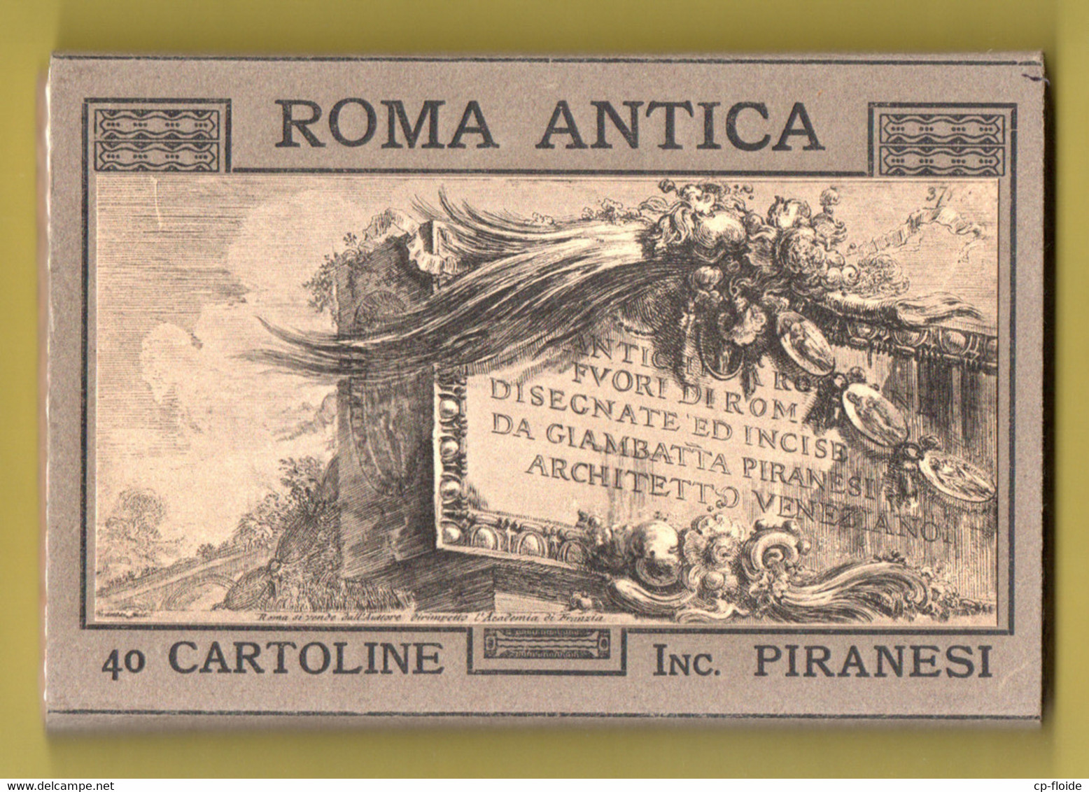 ITALIE . ROMA ANTICA . Inc. PIRANESI . 40 CARTOLINE . EDIZ. BRUNNER & C.- Réf. N°31638 - - Collections & Lots