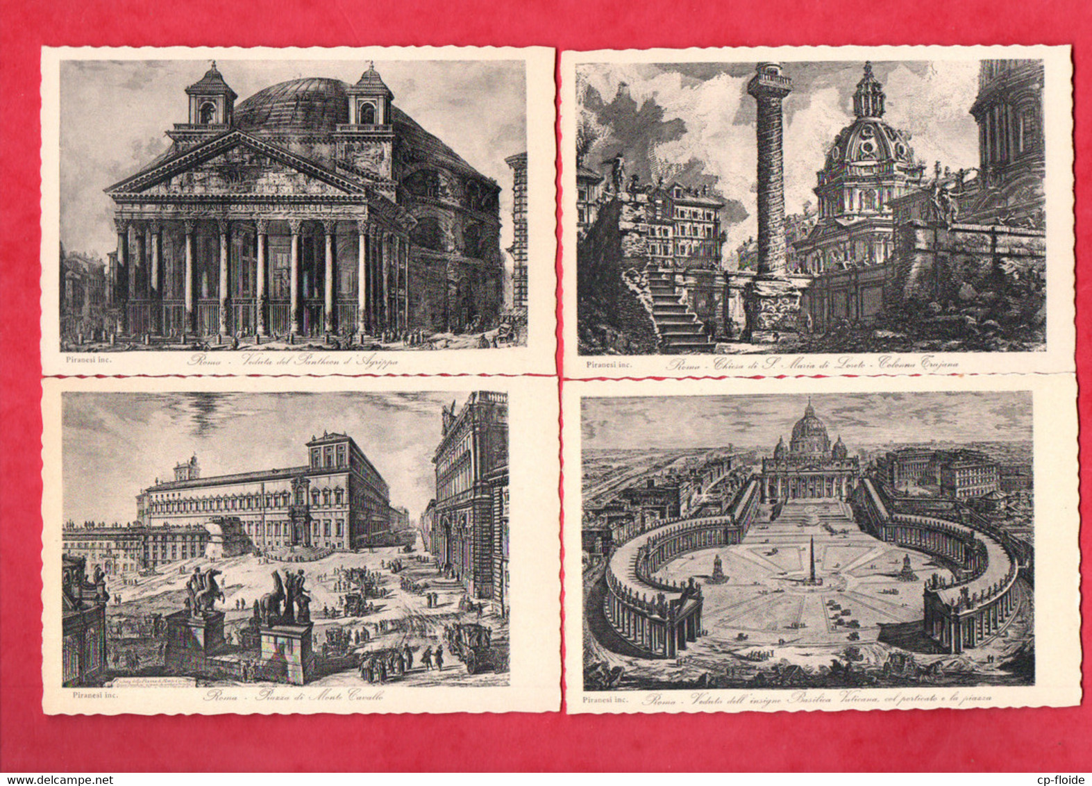 ITALIE . ROMA ANTICA . Inc. PIRANESI . 40 CARTOLINE . EDIZ. BRUNNER & C.- Réf. N°31638 - - Collezioni & Lotti