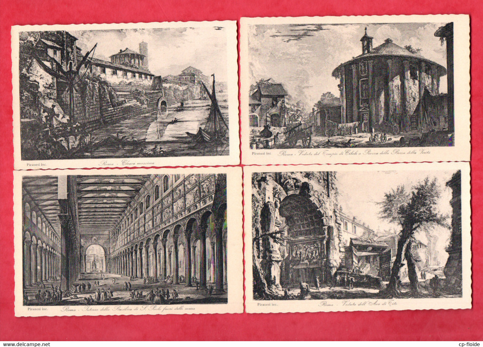 ITALIE . ROMA ANTICA . Inc. PIRANESI . 40 CARTOLINE . EDIZ. BRUNNER & C.- Réf. N°31638 - - Collections & Lots