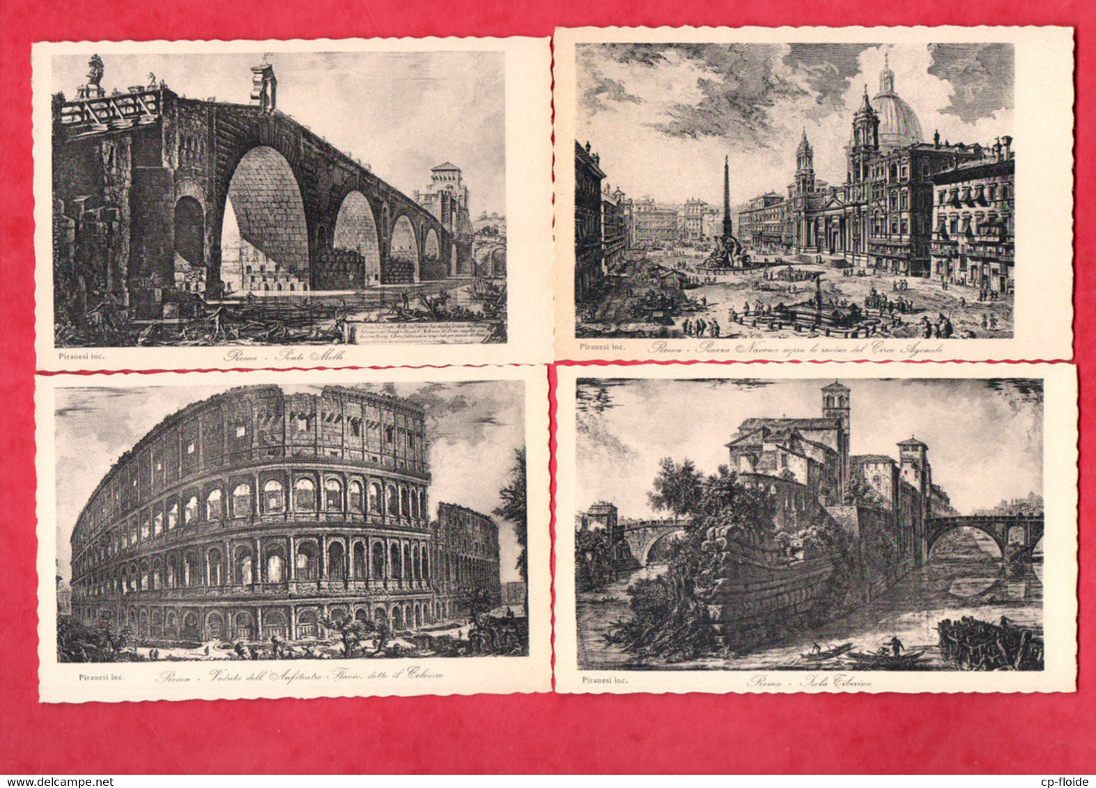 ITALIE . ROMA ANTICA . Inc. PIRANESI . 40 CARTOLINE . EDIZ. BRUNNER & C.- Réf. n°31638 -