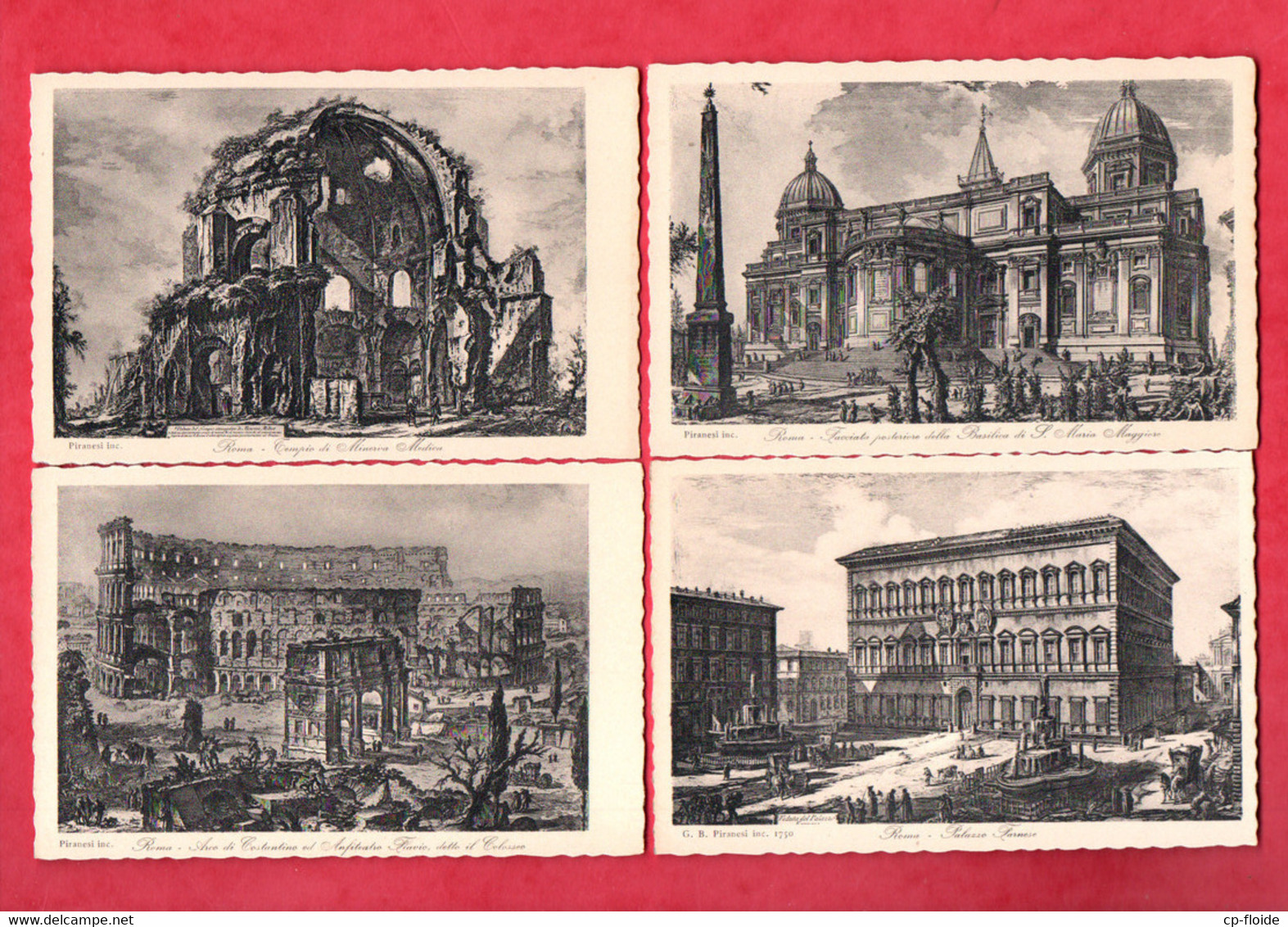 ITALIE . ROMA ANTICA . Inc. PIRANESI . 40 CARTOLINE . EDIZ. BRUNNER & C.- Réf. n°31638 -