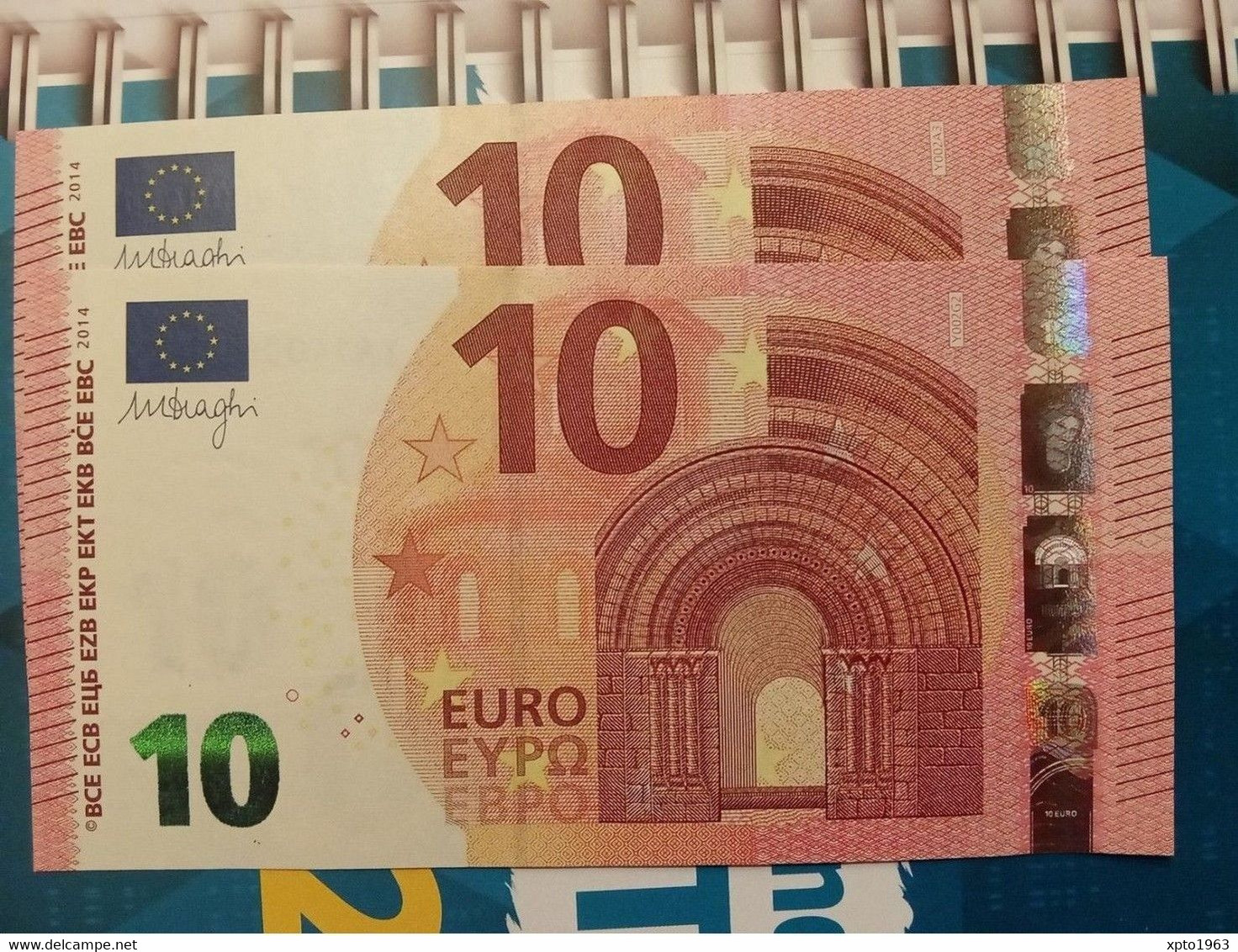 2x 10 EURO - GREECE -  Y002 - YA140 0 000471 / YA140 9 000471  - FDS - UNC - NEUF - 10 Euro