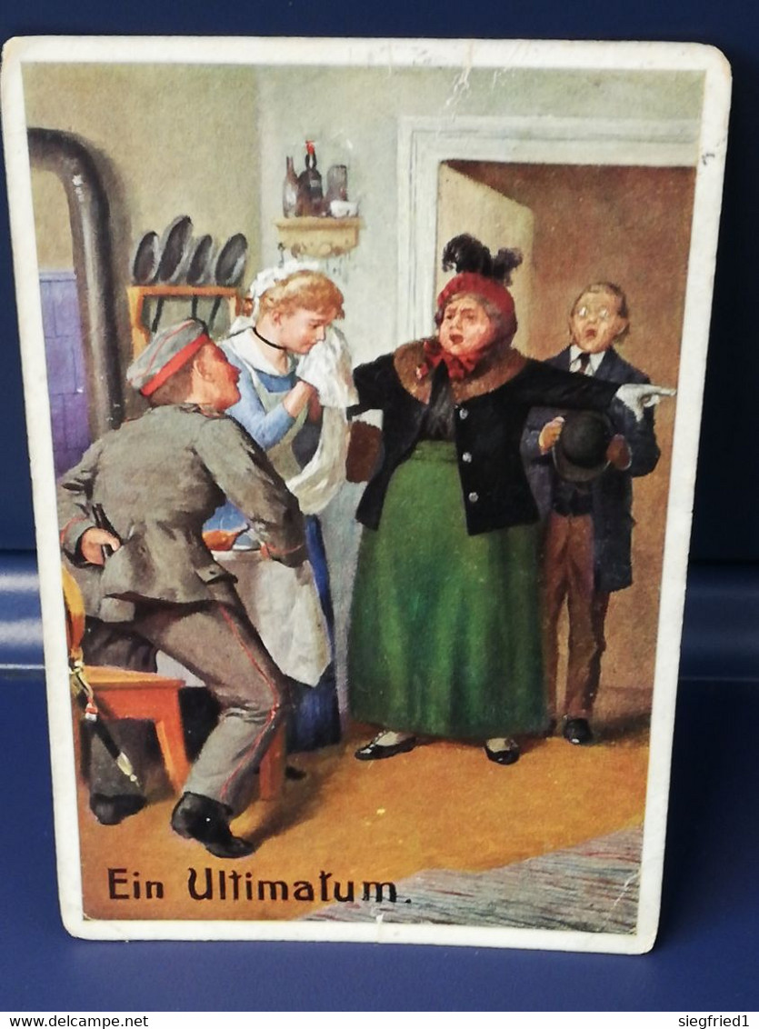 AK   Deutschland  Grußkarte Ultimatum  Zeitraum Ca. 1919 - Kulmbach