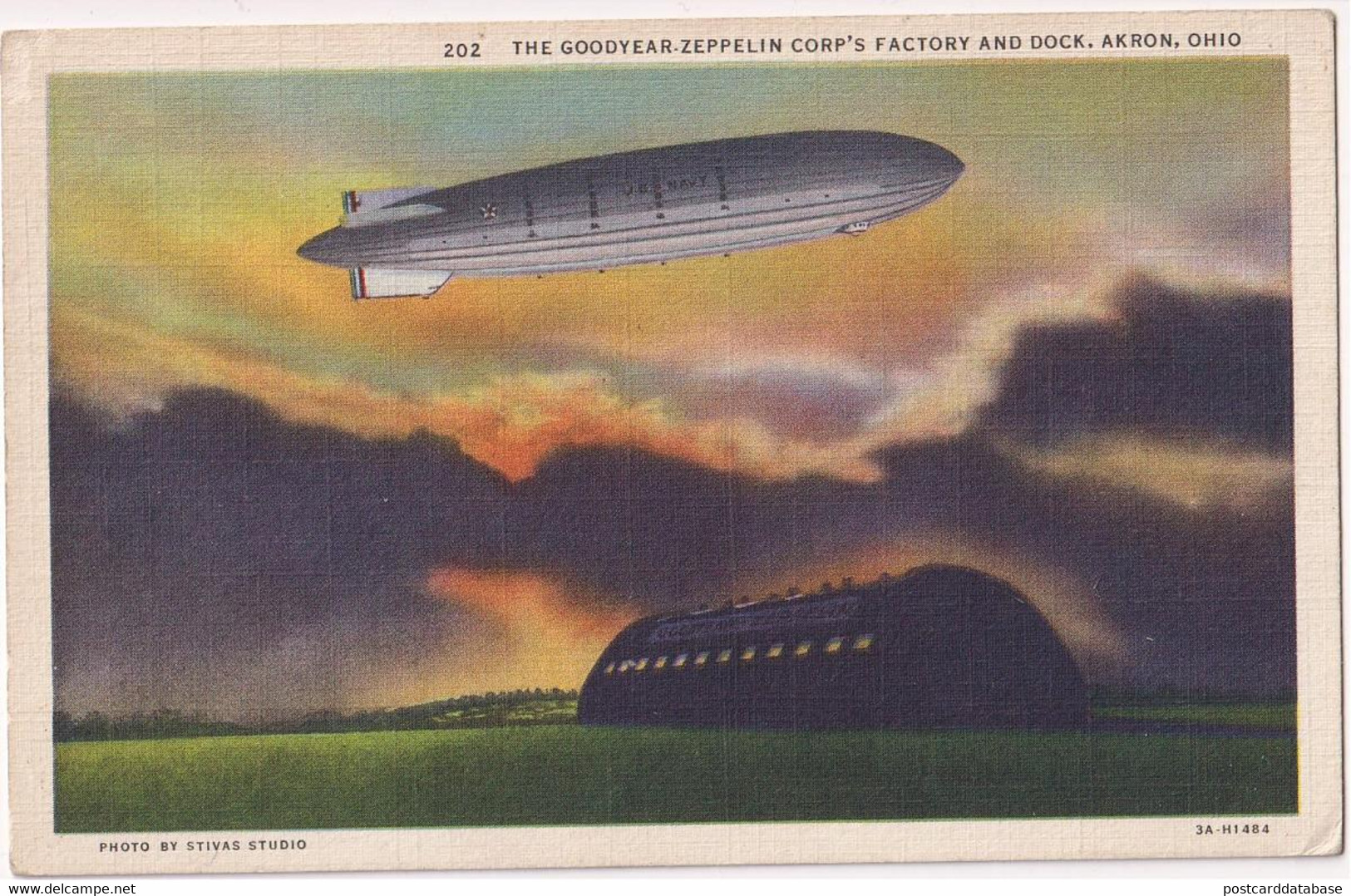 The Goodyear Zeppelin Corp's Factory And Dock, Akron, Ohio - & Zeppelin - Akron