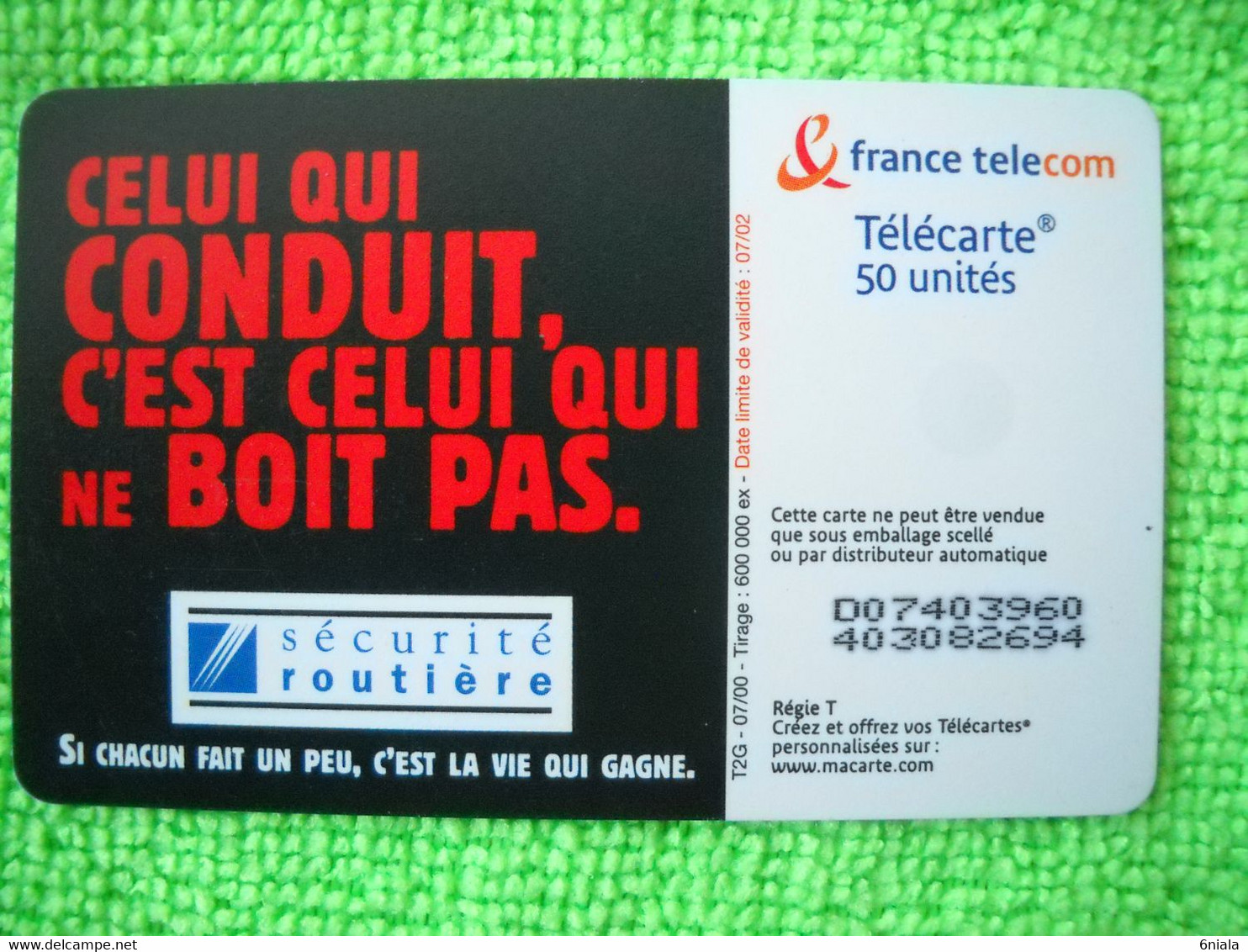 7131 Télécarte Collection   Sécurité Routière Si Vous Entrez Dans Une  Cabine..  50u  ( Recto Verso)  Carte Téléphonique - Otros & Sin Clasificación