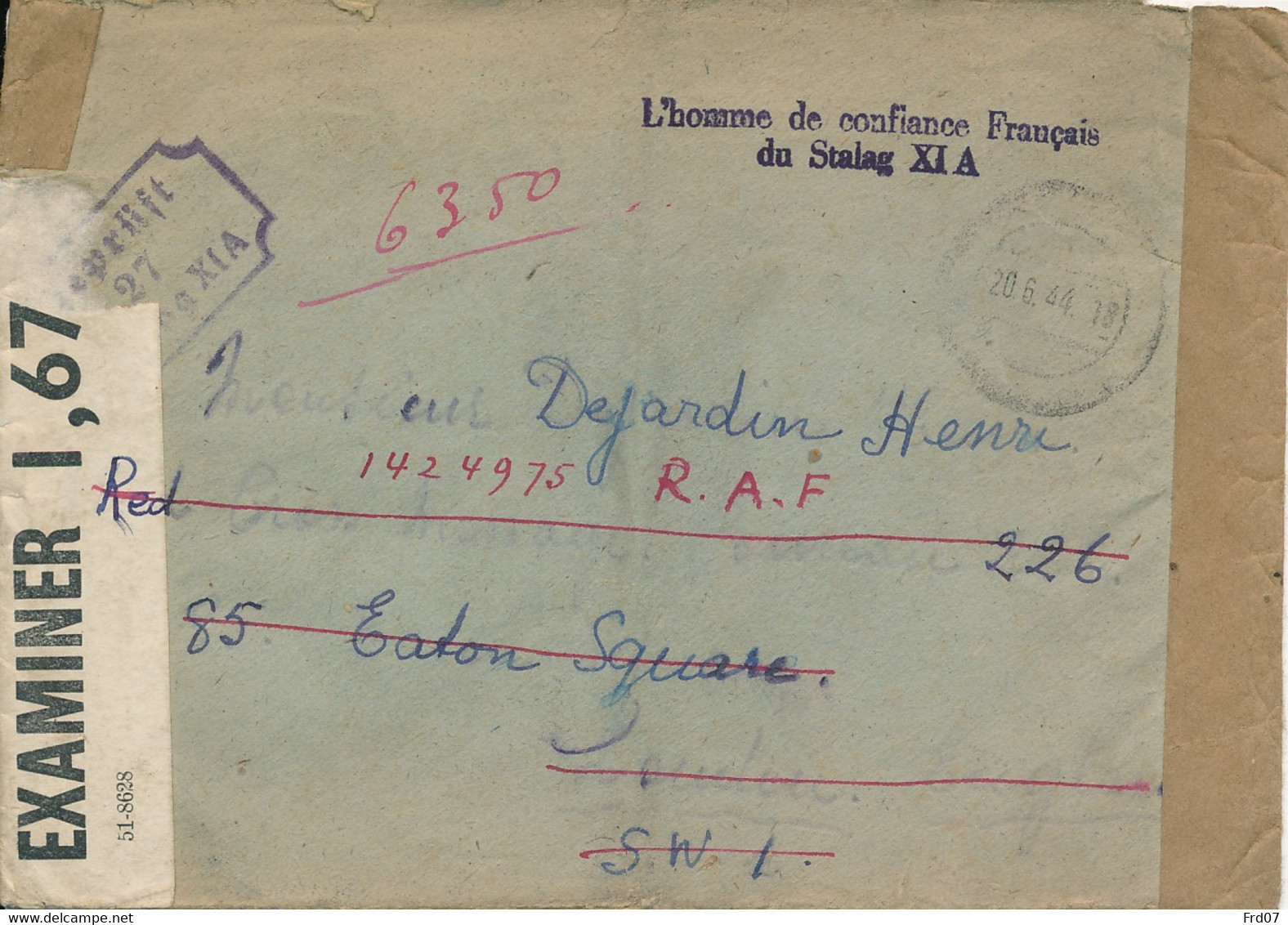 Red Cross Message – Service Belge - UK 25.2.44 Vers Stalag XI A - Réponse Verso + Colis De Vivres. - RR - Guerre 40-45 (Lettres & Documents)