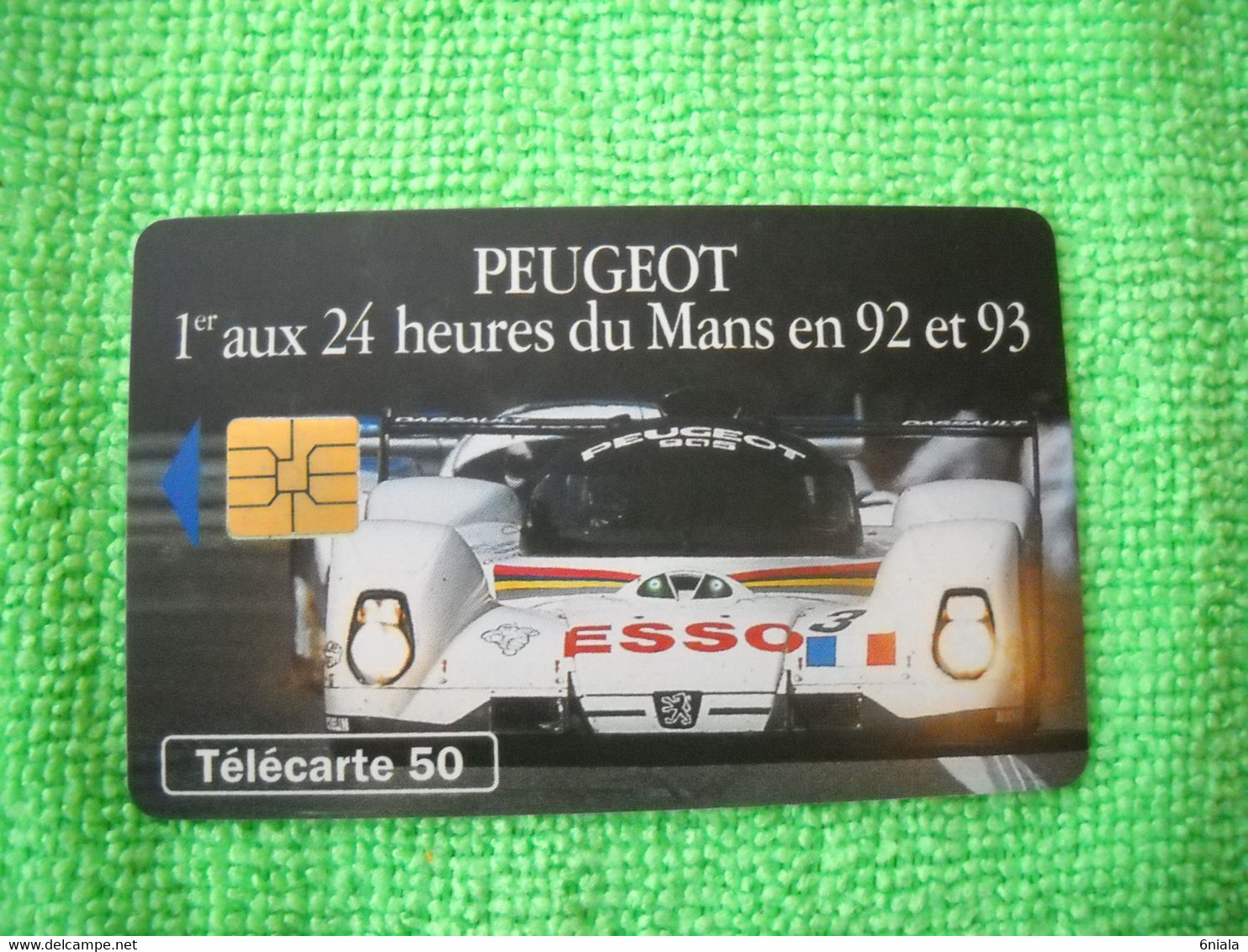 7141 Télécarte Collection PEUGEOT 1er  24 Heures Du MANS  En 92 Et 93 Esso   50u  ( Recto Verso)  Carte Téléphonique - Voitures