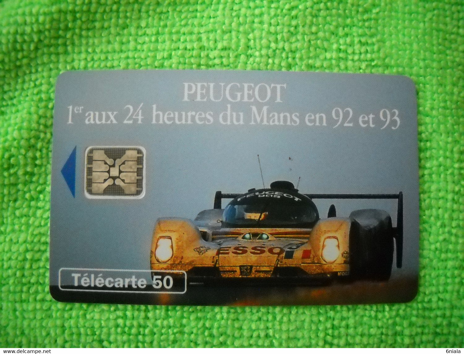 7142 Télécarte Collection PEUGEOT 1er  24 Heures Du MANS  En 92 Et 93 Esso   50u  ( Recto Verso)  Carte Téléphonique - Auto's