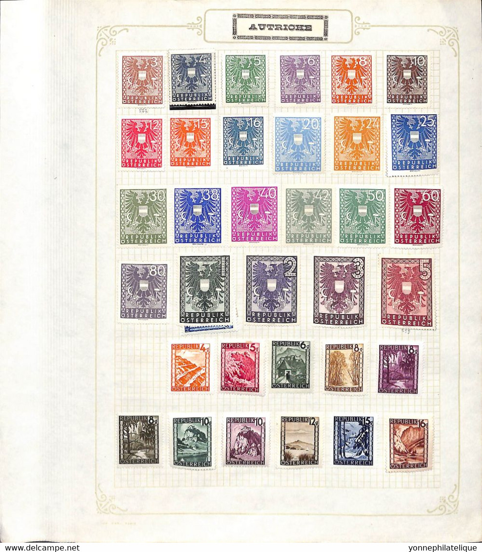 AUTRICHE - Collection Timbres Neufs Et Oblitérés Dont Série765/768 -voir Tous Les Scans- Cote Importante - Colecciones