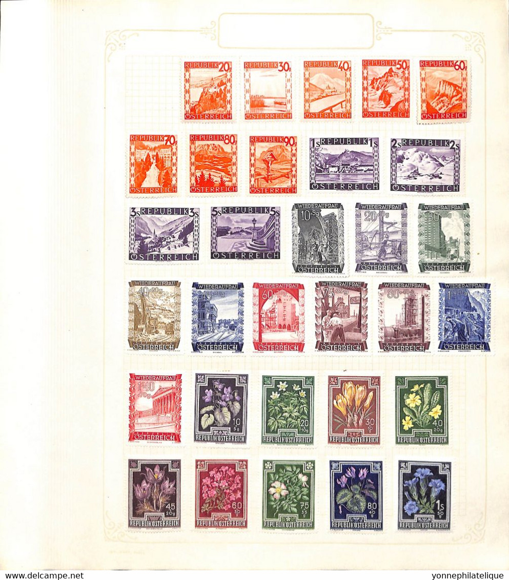 AUTRICHE - Collection Timbres Neufs Et Oblitérés Dont Série765/768 -voir Tous Les Scans- Cote Importante - Colecciones