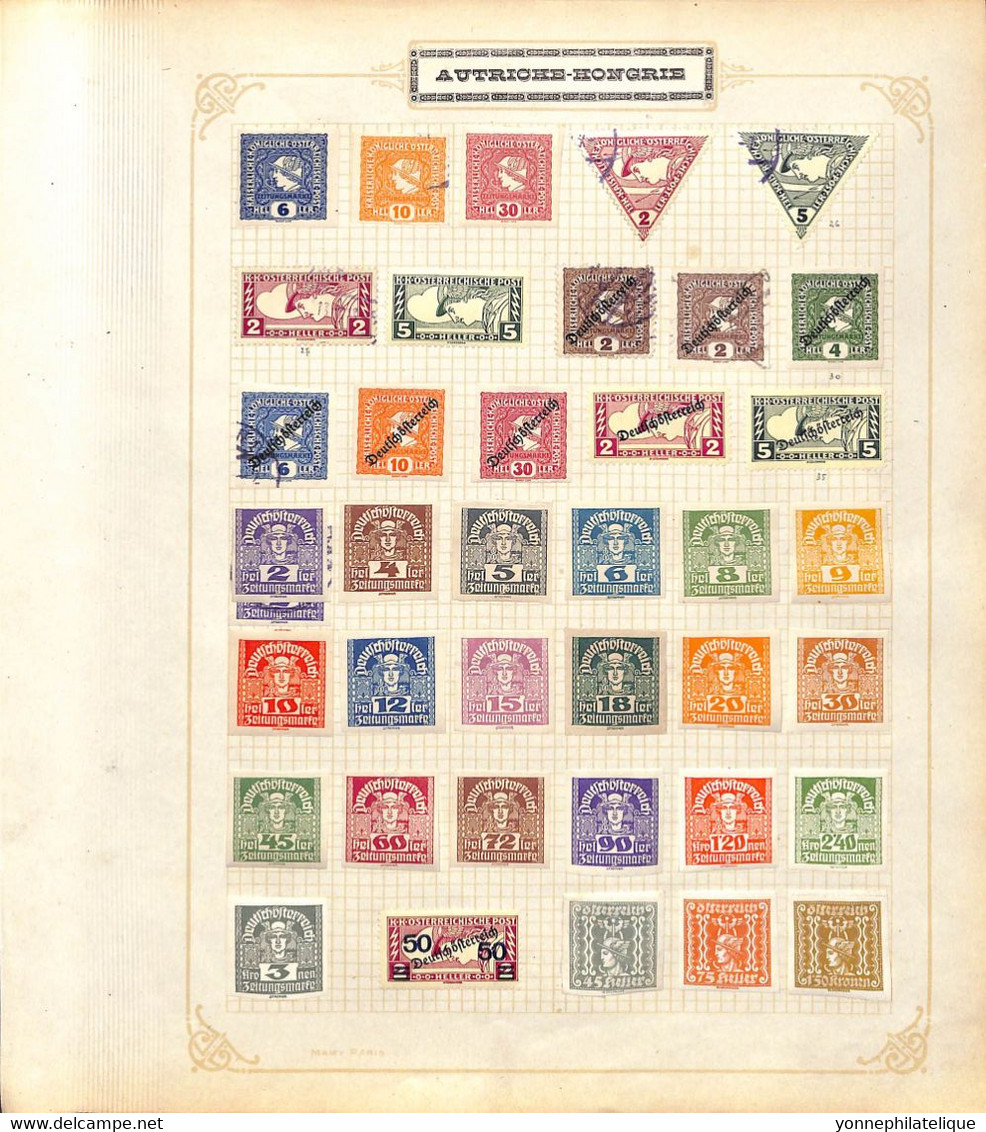 AUTRICHE - Collection timbres neufs et oblitérés dont série765/768 -voir tous les scans- cote importante