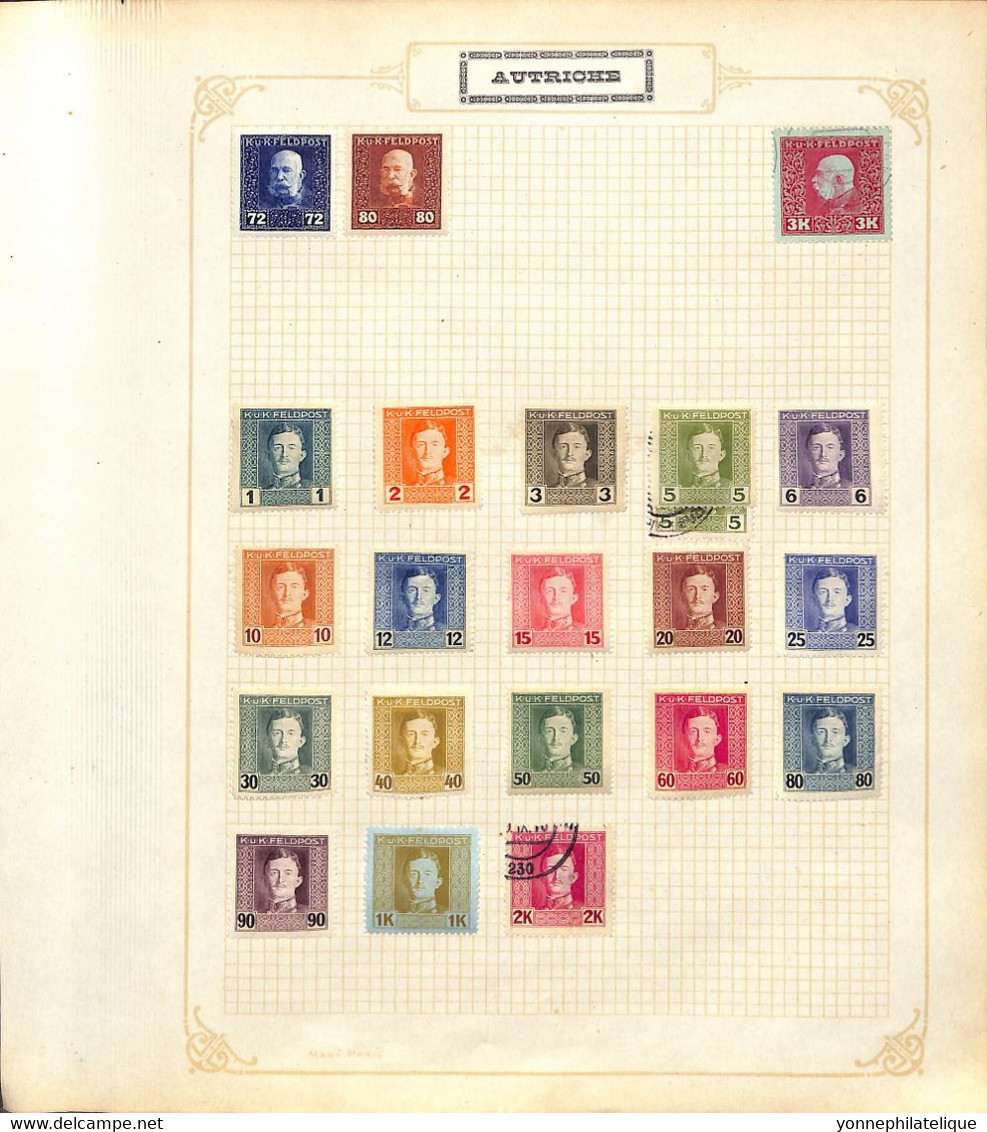 AUTRICHE - Collection timbres neufs et oblitérés dont série765/768 -voir tous les scans- cote importante