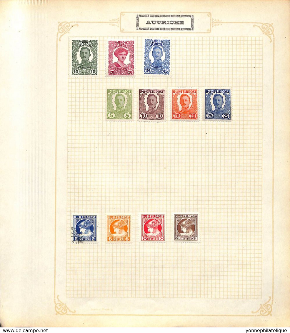 AUTRICHE - Collection timbres neufs et oblitérés dont série765/768 -voir tous les scans- cote importante